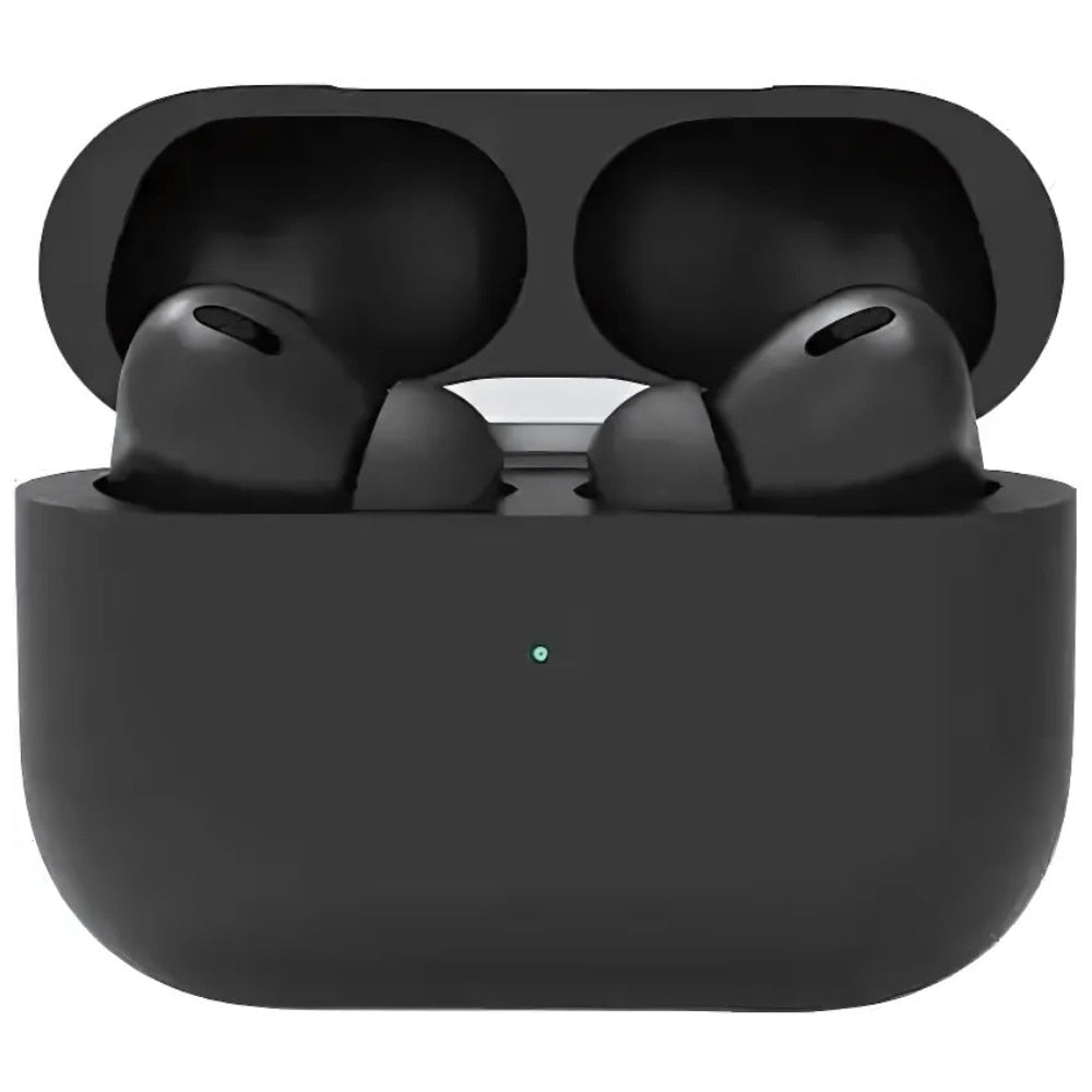 Casti wireless 3 Macvi®, compatibile Android/iPhone, HD audio/ voce, dual HD true stereo, performanta, confort, cutie de incarcare portabila, autonomie 24 h, control tactil inteligent, Negru